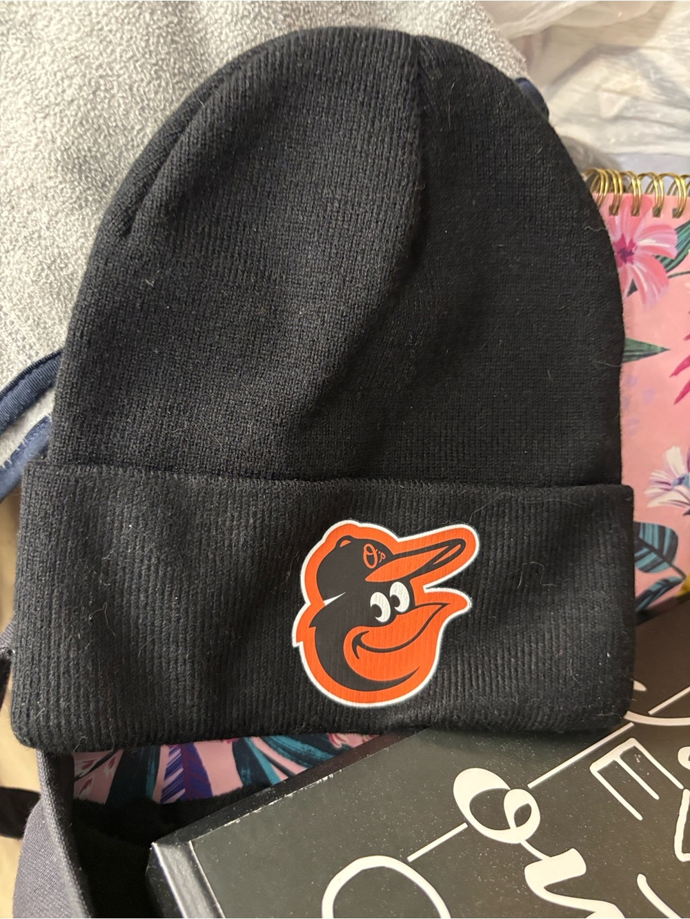 Baltimore Orioles Kids Black Beanie Hat MLB Baseball 100% Acrylic